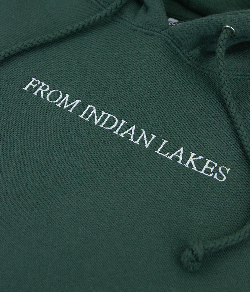 From Indian Lakes Embroidered Text Hooded Sweatshirt